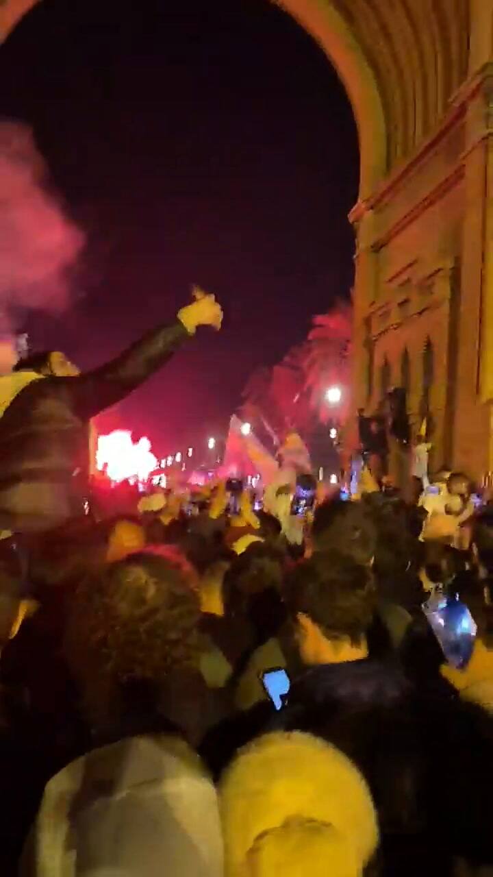 Argentina campeón: Los festejos en Barcelona