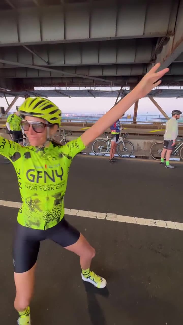 Juana y Nacho Viale participaron de una competencia de ciclismo en Nueva York