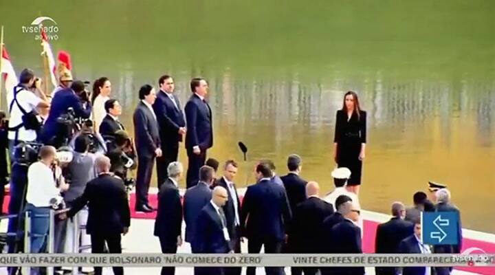 Los festejos por la asunción de Jair Bolsonaro - Fuente: TV Senado