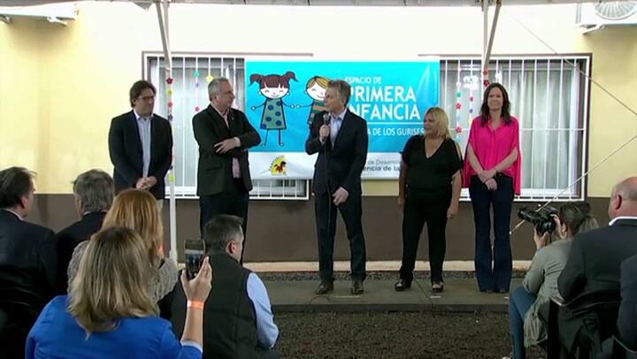 Macri inauguró en espacio de Primera Infancia - Fuente: Télam