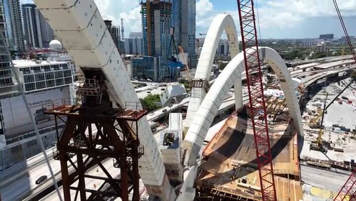 Avanzan las obras del Signature Bridge de Miami
