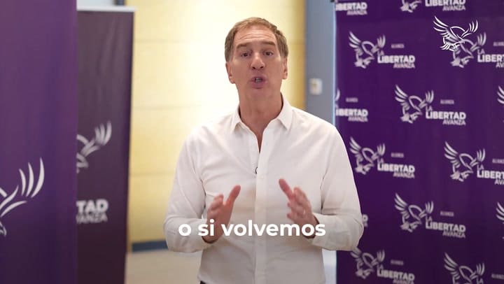 El spot de La Libertad Avanza protagonizado por Santilli y Reichardt