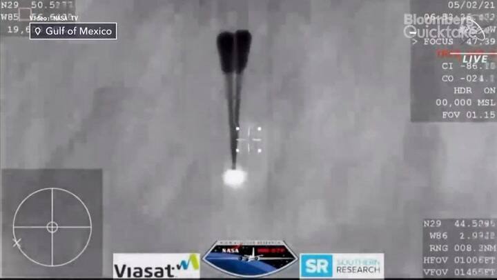 Amerizaje de la misión SpaceX Crew Dragon de la NASA