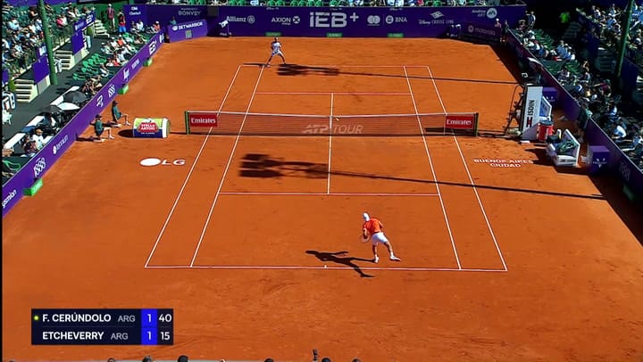 Lo mejor de la semifinal entre Cerúndolo y Etcheverry