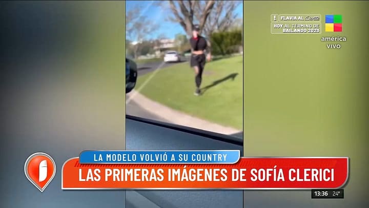 Revelan imagenes exclusivas del regreso de Sofia Clerici a su casa en Nordelta