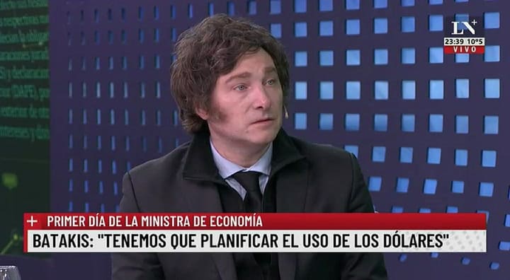 Milei: 'Batakis no me genera ningún tipo de confianza'