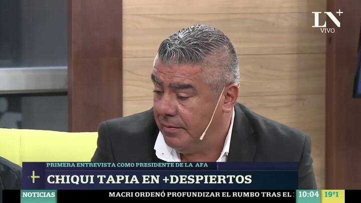 Chiqui Tapia sobre Maradona y Tinelli