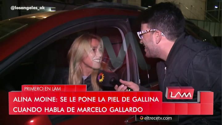 Alina Moine aclará su relacion con Marcelo Gallardo. Fuente: Canal 13