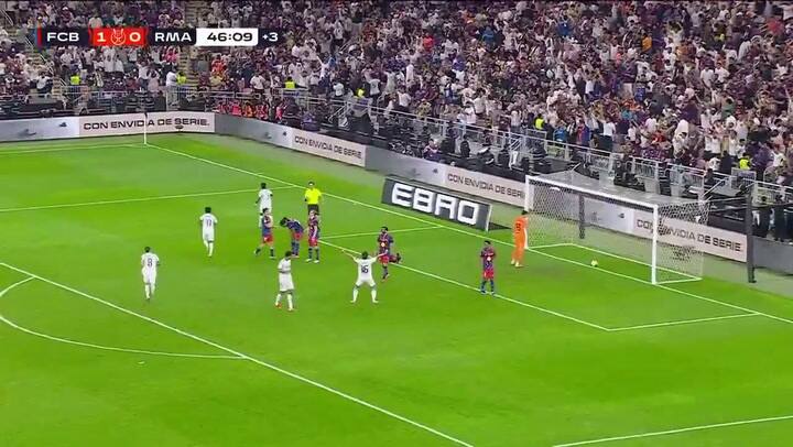 El golazo de Vinicius para real Madrir en la Supercopa de España