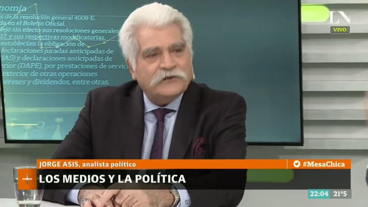 Jorge Asís habló sobre los medios y la política