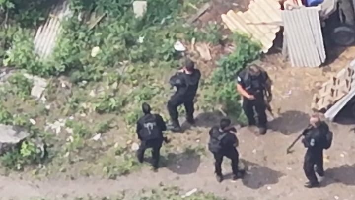 Drones que captaron el operativo en las favelas de Río de Janerio