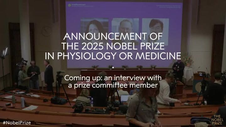 El anuncio de los ganadores del Premio Nobel de Medicina 2025