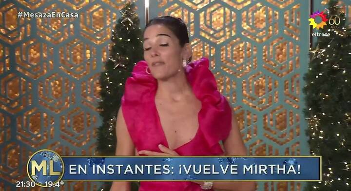 Juana Viale se emocionó al abrir el programa - Fuente: eltrece