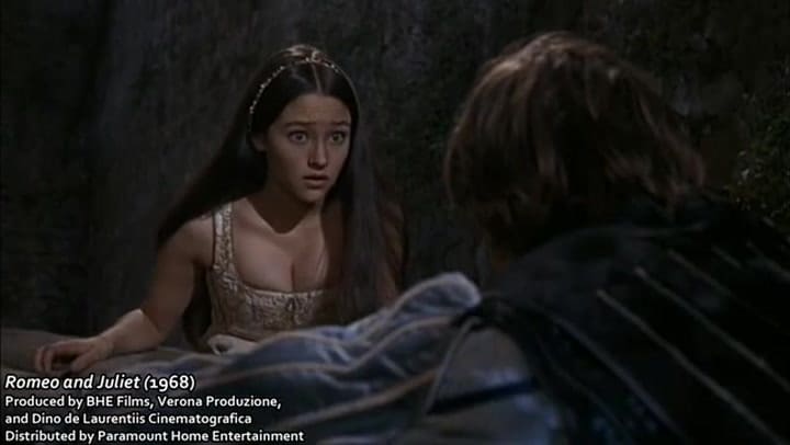Olivia Hussey en Romeo y Julieta