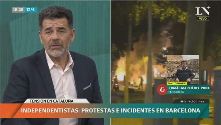 Fuerte tension en Cataluña: Siguen los incidentes entre los separatistas y la policia