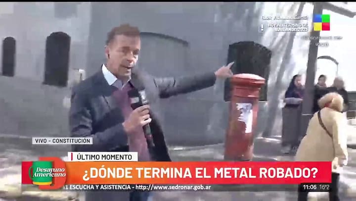 El periodista de América TV fue agredido en vivo