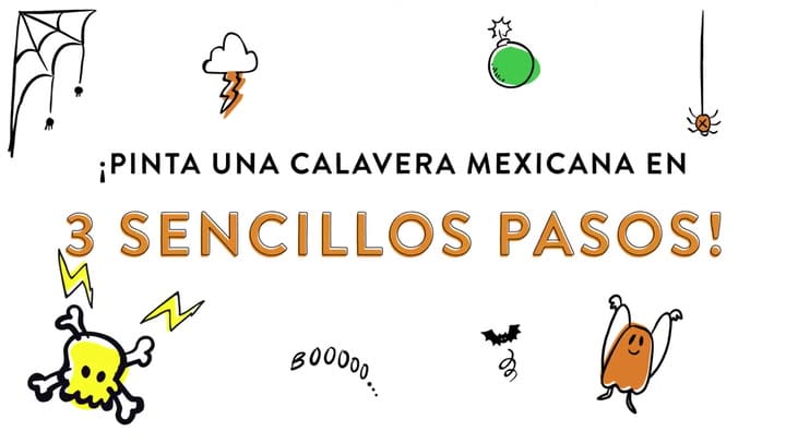 Maquillaje de calavera mexicana para Halloween