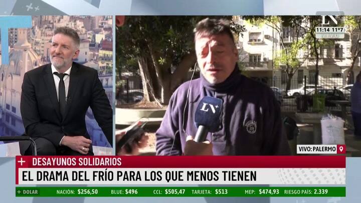 Era taxista, quedó en la calle y conmovió a Luis Novaresio con su testimonio