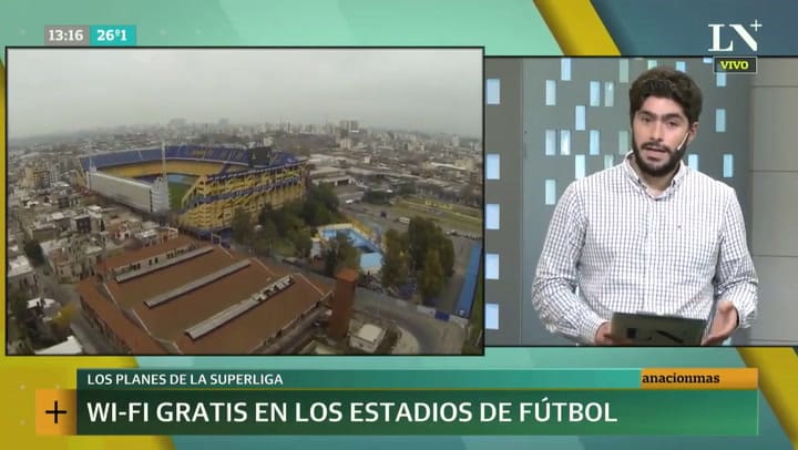 El proyecto para llevar Wi - Fi a los estadios argentinos