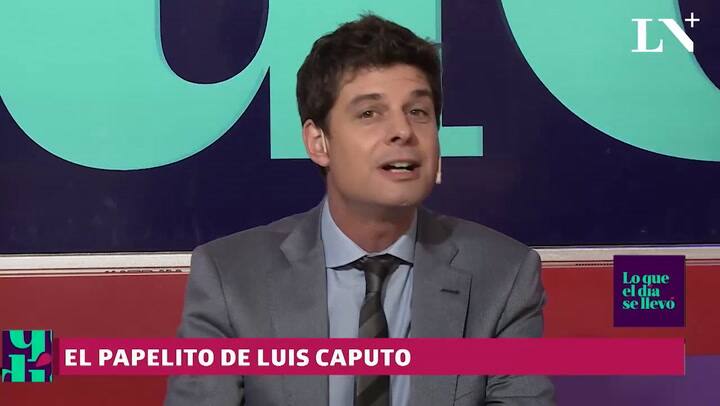 Escándalo en el Congreso por el papelito de Caputo