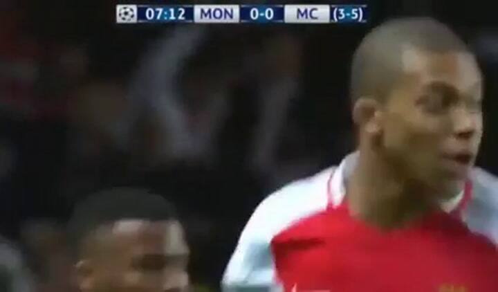 Primer gol de Mónaco (Mbappé)