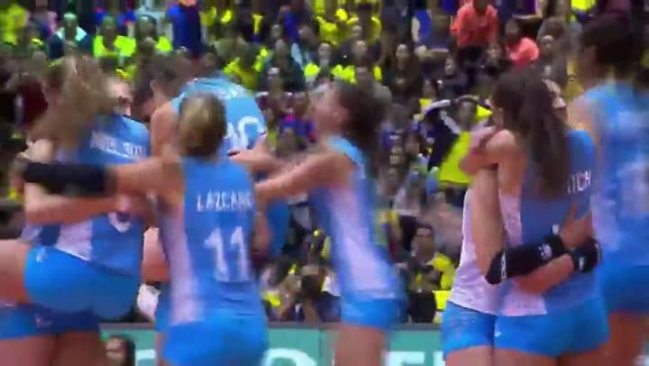 Festejo de las Panteras: clasificaron a los JJOO #TOKIO2020 - Fuente: Instagram volleyballworld