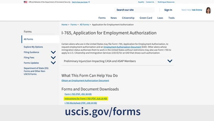 Cómo descargar los formularios actualizados para los trámites de visas con el Uscis