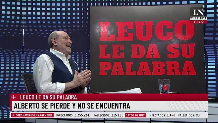 Alberto se pierde y no se encuentra. Leuco le da su palabra