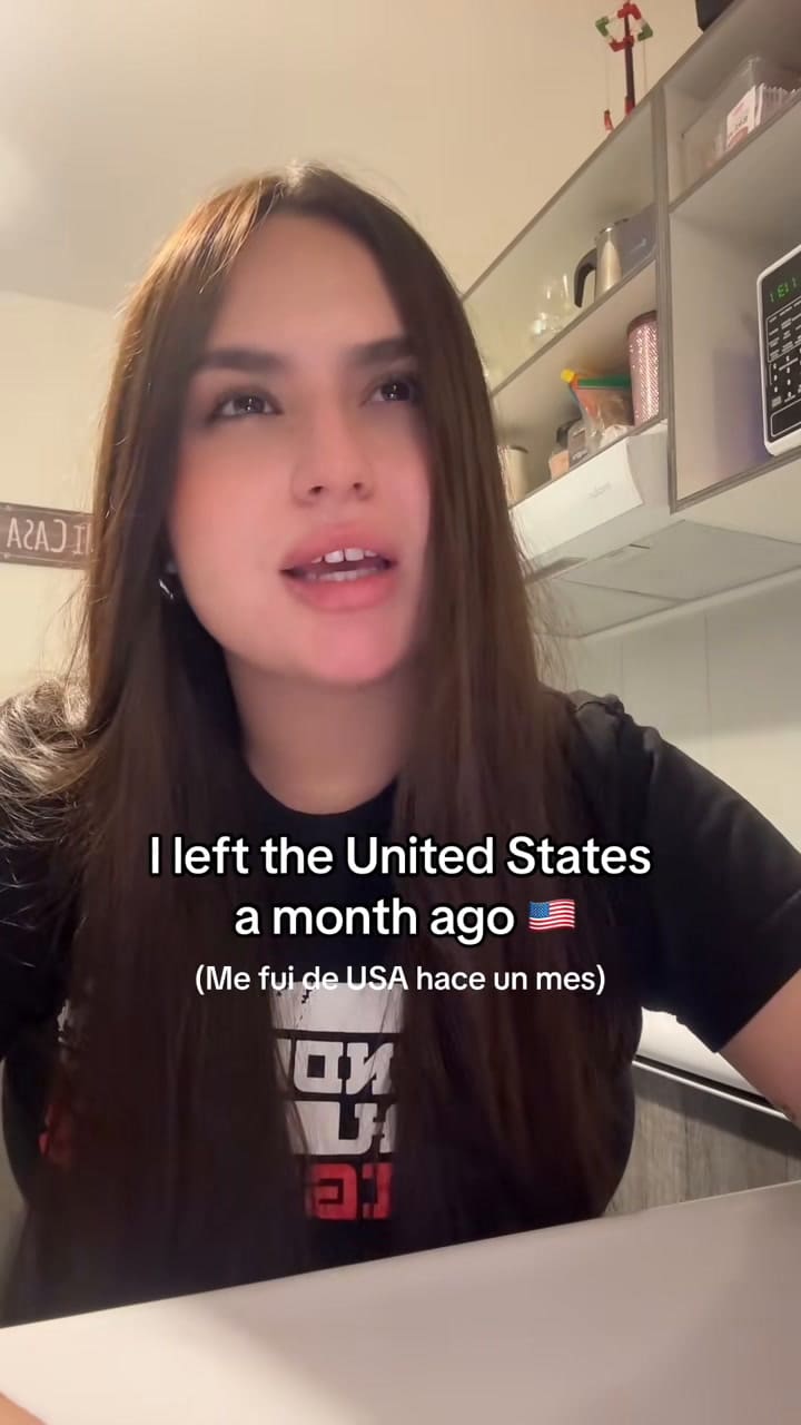 La joven detalló cómo se siente tras estar un mes en su país natal (TikTok: @sol_político)
