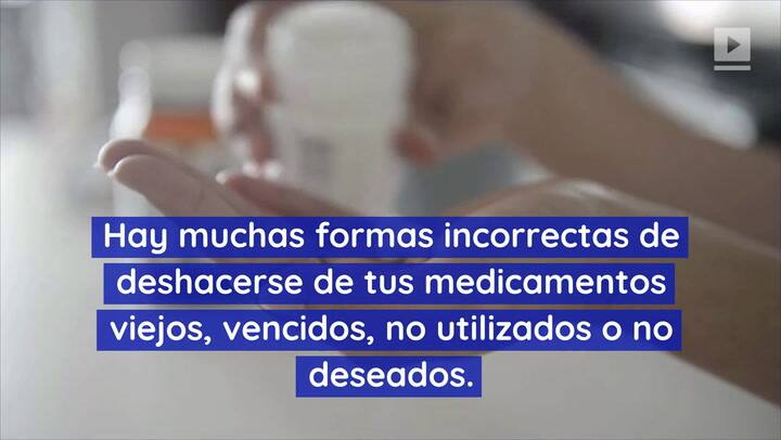 Aquí está la forma de deshacerse de medicamentos viejos - Fuente: Reuters