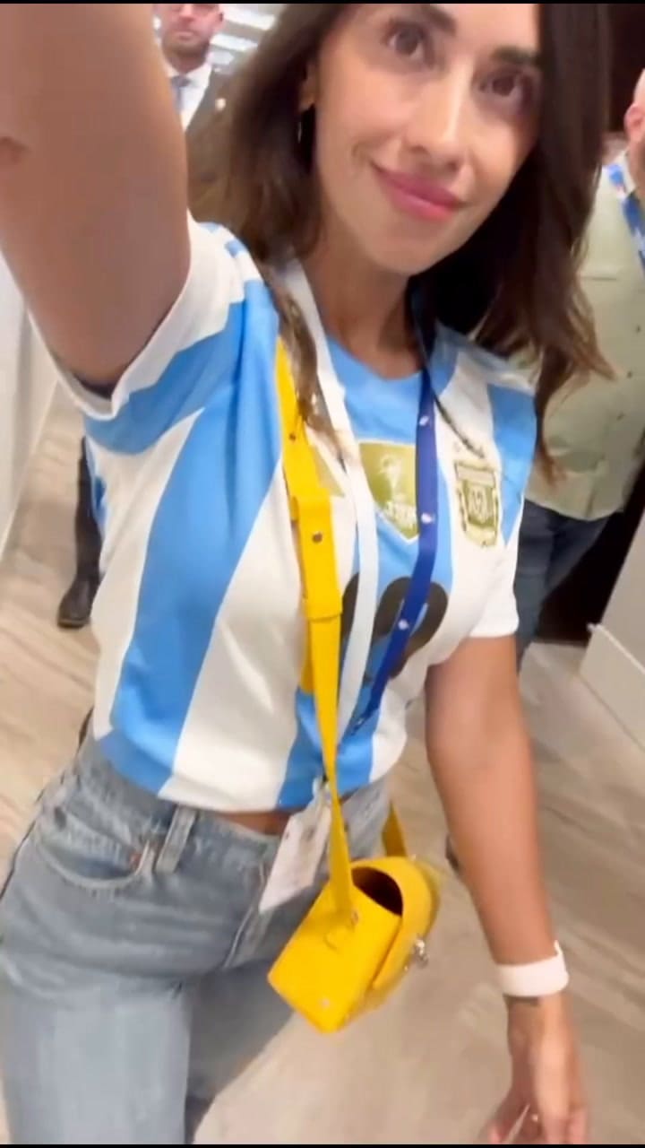 Anto Roccuzzo mostró cómo se preparó para ir a la cancha a ver a Messi y sus seguidores la llenaron de elogios