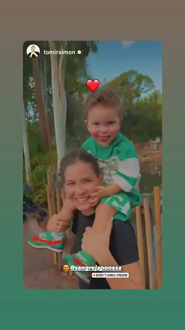 El divertido video de la China Suárez y su hijo Amancio durante sus vacaciones en Disney