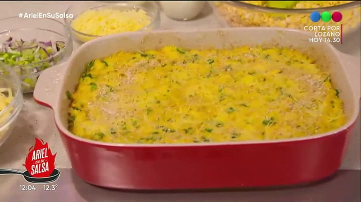 Ariel Rodríguez Palacios presentó su chipá guazú