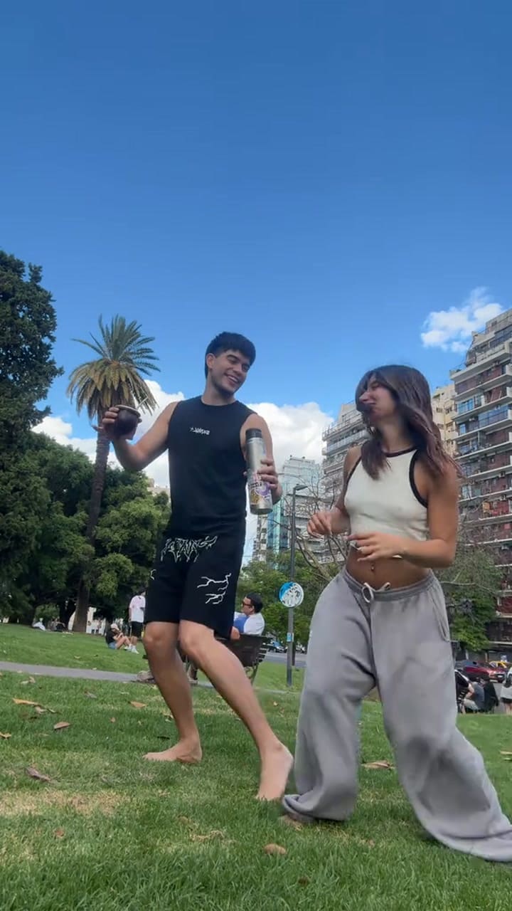 Julieta Rossi le enseñó cómo bailar a Agustín Monzón