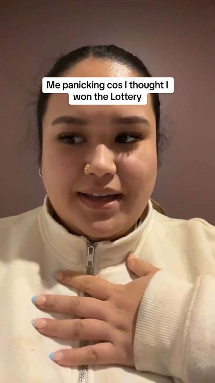 Una mujer creyó que había ganado la lotería pero no era así y esta fue su reacción