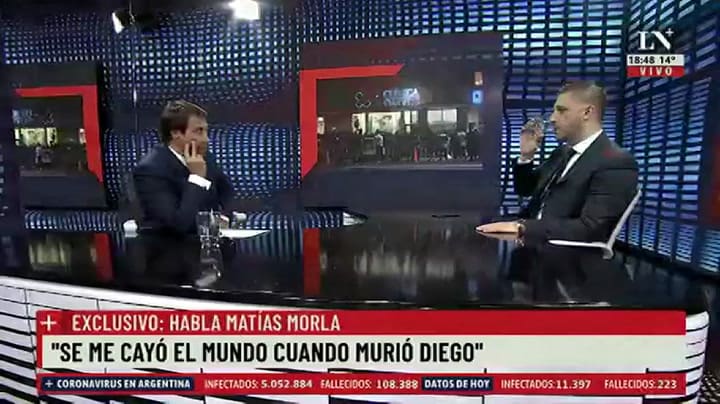 La curiosa forma en que Matías Morla tiene agendado a Diego Maradona