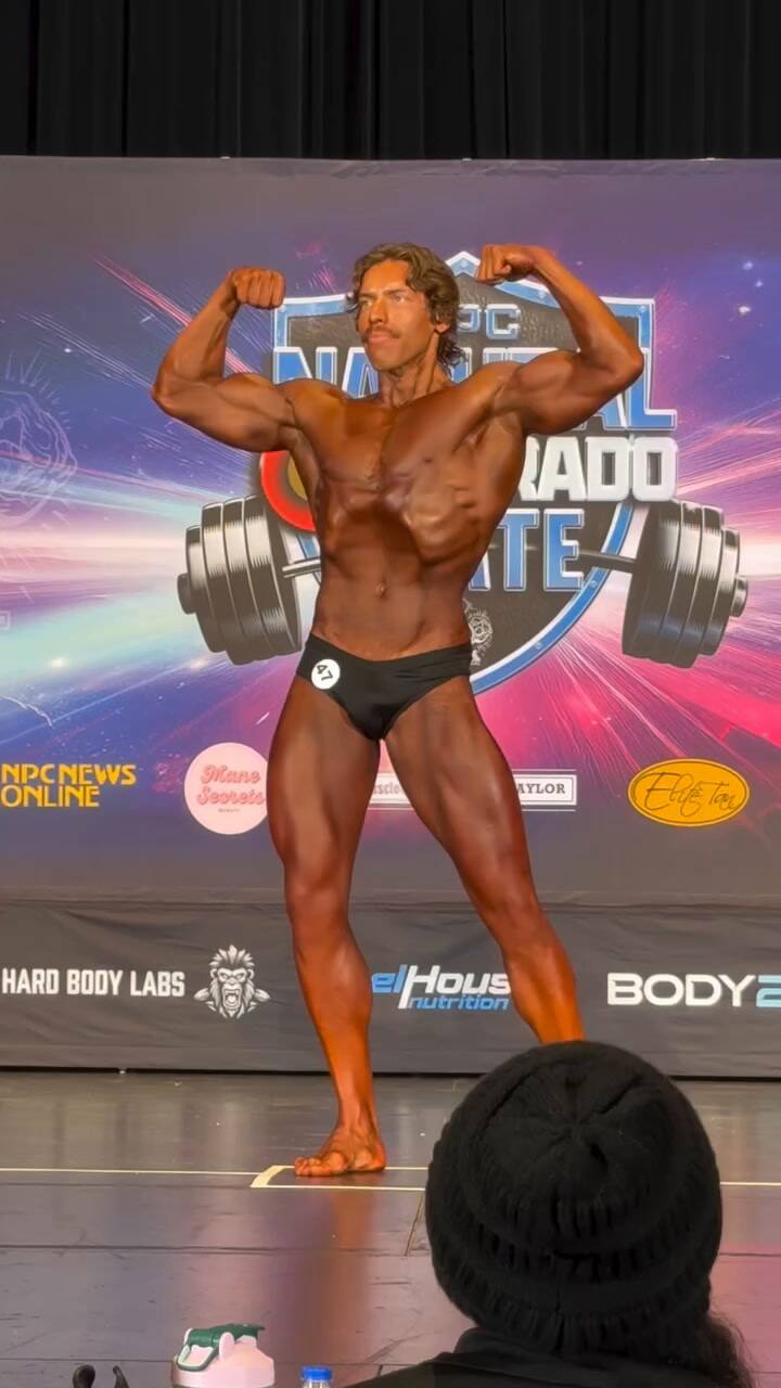 Joseph Baena impresionó en un certamen de fisicoculturismo