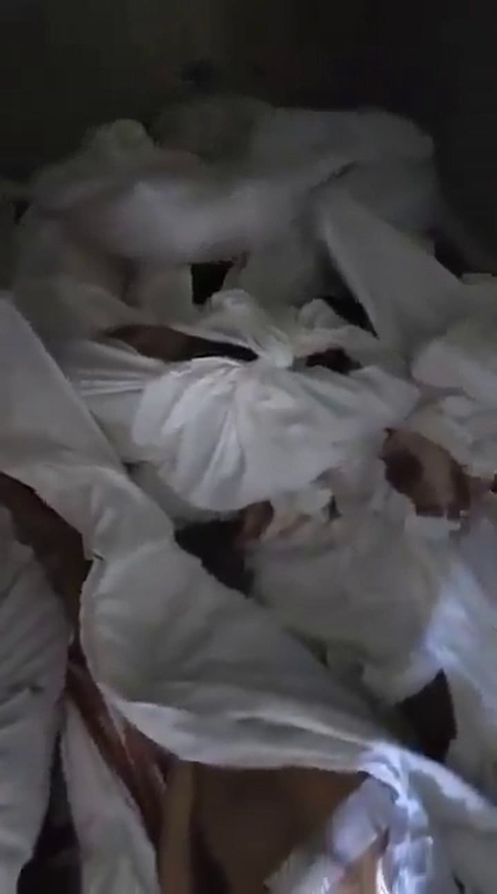 Los cadáveres de los inocentes sirios detenidos en la prisión de Sednaya y ejecutados por las fuerzas del régimen