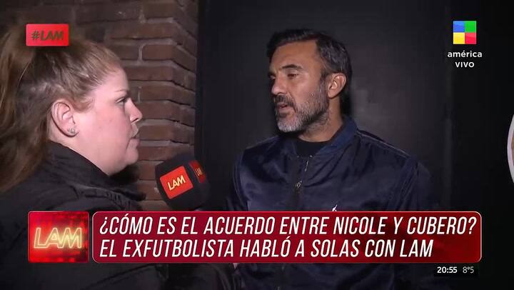 Fabian Cubero hablo del acuerdo con Nicole Neumann