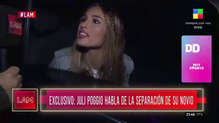 Julieta Poggio habló de su separación y no descartó un acercamiento con Marcos
