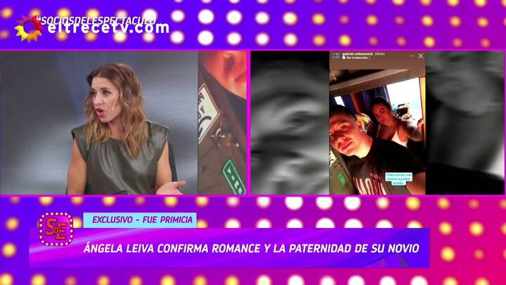 Ángela Leiva blanqueó su noviazgo