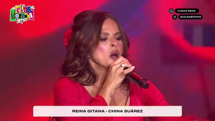 La China Suárez cantó "Reina Gitana"