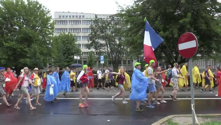 Jóvenes católicos celebran JMJ en Cracovia
