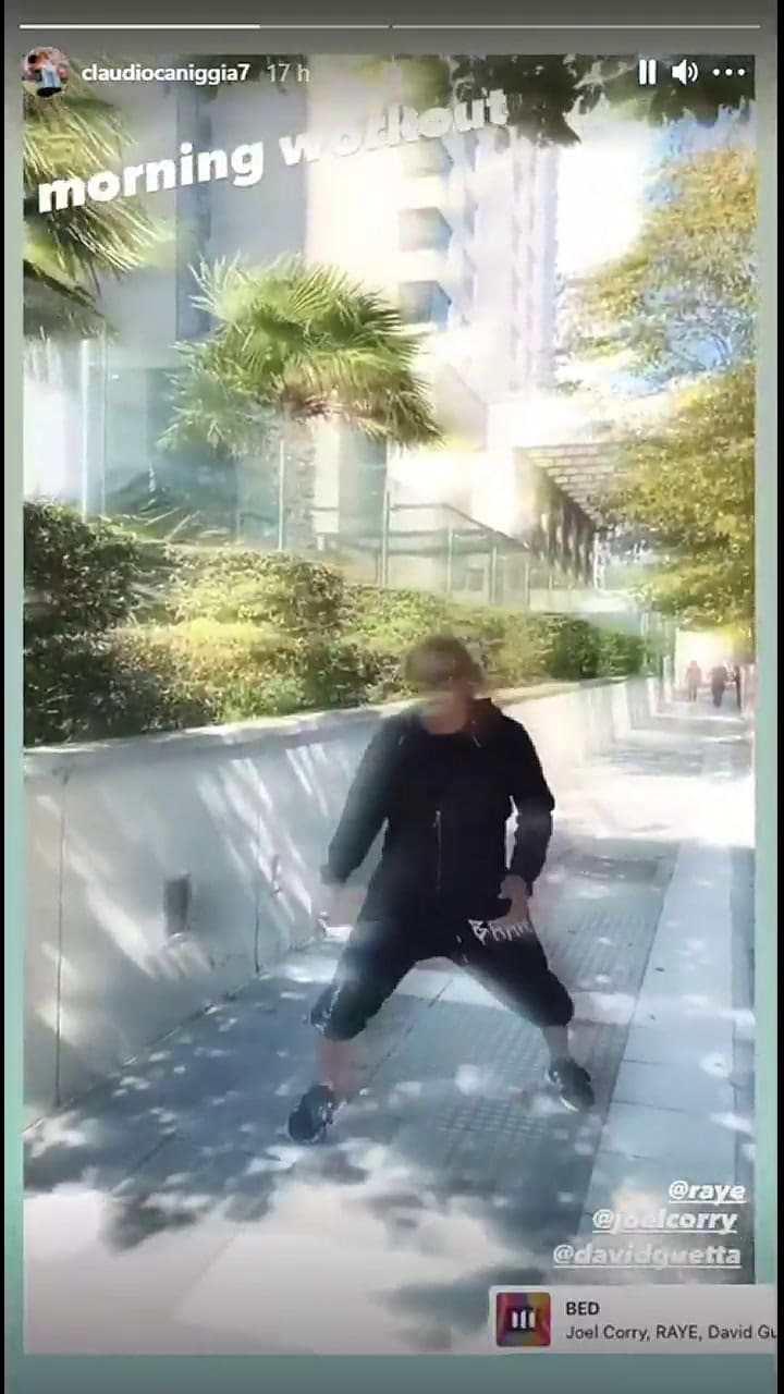 El llamativo entrenamiento matutino de Claudio Caniggia - Fuente: IG Stories