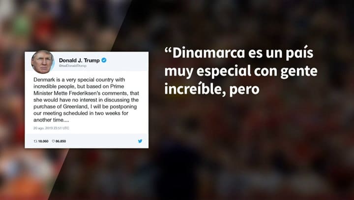 Trump anula viaje a Dinamarca por rechazo a venta de Groenlandia - Fuente: AFP