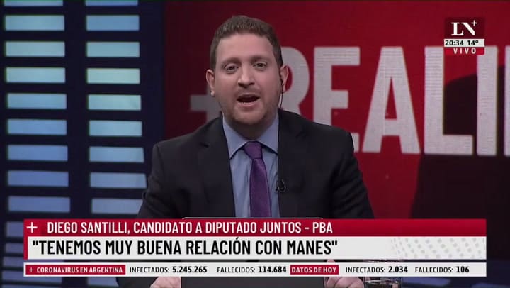 Diego Santilli: 'Un año y medio sin clases y ahora quieren hasta los sábados'