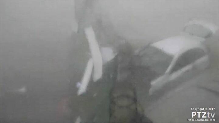 El Huracán Irma llegó a la isla St Maarten