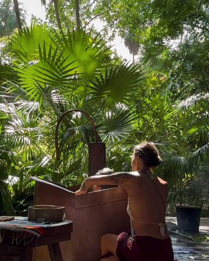 Herbal Bath Ritual que practicó Calu Rivero