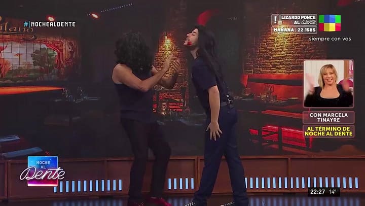 Osvaldo Laport y Fer Dente recrearon la icónica escena de Amor en Custodia (2005)