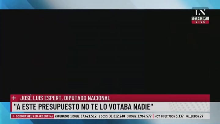 Se cortó la luz en LN+: 'Esto se llama salir del aire en serio'